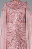 Long Powder Color Formal Plus Size Dress ABU4935