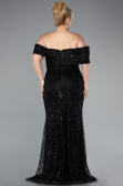 Long Black Formal Plus Size Dress ABU4947