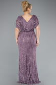 Long Lavender Dantelle Plus Size Engagement Dress ABU4948