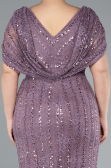 Long Lavender Dantelle Plus Size Engagement Dress ABU4948
