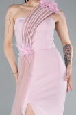 Long Powder Color Evening Dress ABU4969