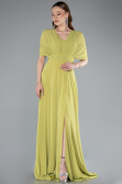 Long Pistachio Green Chiffon Prom Gown ABU4965