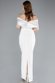 Long White Evening Dress ABU4973