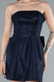 Mini Navy Blue Cocktail Dress ABK2354