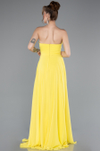 Long Yellow Chiffon Prom Gown ABU4966