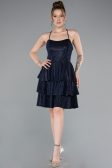 Short Navy Blue Cocktail Dress ABK2357