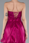 Fuchsia Strapless Balloon Skirt Short Prom Dress ABK2360