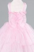 Front Short Back Long Powder Color Girl Dress ABO115