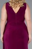 Long Plum Plus Size Evening Gown ABU4968