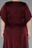 Long Burgundy Formal Plus Size Dress ABU4914
