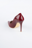 Burgundy Patent Leather Stiletto ABR1140