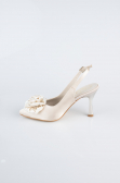 Mink Satin Evening Shoe MJ9004