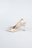 Mink Satin Evening Shoe MJ9005