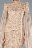 Long Gold Hijab Dress ABU4930