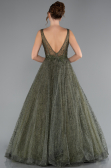 Olive Drab Long Evening Dress ABU2131