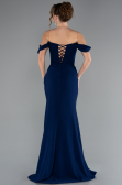 Long Navy Blue Evening Dress ABU5016