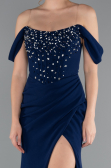 Long Navy Blue Evening Dress ABU5016