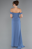 Long Indigo Chiffon Evening Dress ABU4925