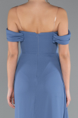 Long Indigo Chiffon Evening Dress ABU4925