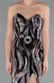 Long Black Evening Dress ABU4999