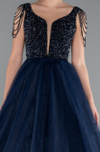 Long Navy Blue Designer Evening Dress ABU5019