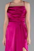 Short Fuchsia Satin Cocktail Dress ABK2366