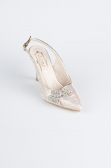 Gold Laser Cut Evening Shoe MJ4101