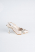 Gold Laser Cut Evening Shoe MJ4101