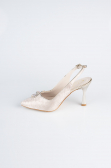 Gold Laser Cut Evening Shoe MJ4101