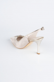 Gold Laser Cut Evening Shoe MJ4101