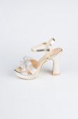 Gold Silvery Evening Shoe MJC2331