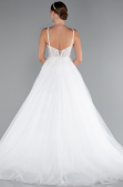 Long White Wedding Dress ABG134