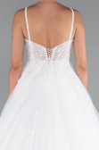 Long White Wedding Dress ABG134