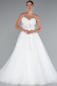 Long White Wedding Dress ABG135