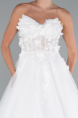 Long White Wedding Dress ABG135