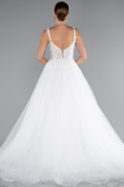 Long White Wedding Dress ABG136