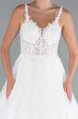 Long White Wedding Dress ABG136