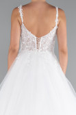 Long White Wedding Dress ABG136
