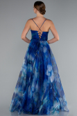 Long Sax Blue Evening Dress ABU5053