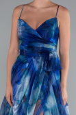 Long Sax Blue Evening Dress ABU5053