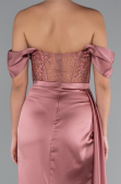 Onion Skin Long Satin Evening Dress ABU5034