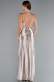 Beige Long Prom Gown ABU3247