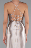 Beige Long Prom Gown ABU3247