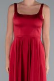 Long Burgundy Satin Prom Gown ABU5059