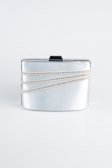 Grey Satin Night Bag SH822