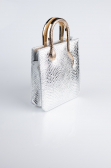 Silver Patterned Evening Bag KC143