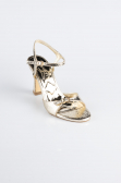 Gold Patent Leather Evening Shoe AB1141