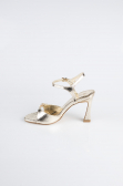 Gold Patent Leather Evening Shoe AB1141