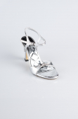 Silver Patent Leather Evening Shoe AB1141