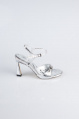 Silver Patent Leather Evening Shoe AB1141